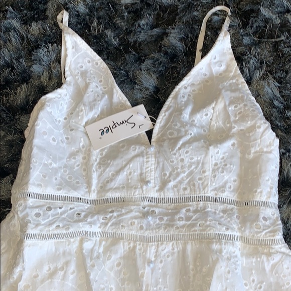 BerryGo Embroidery Pearl Button  Maxi Dress - Picture 4 of 10